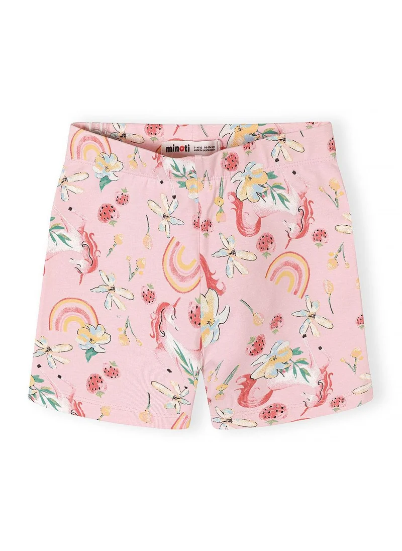 مينوتي Girls 5-pack unicorn print bicycle shorts blue pink 3 months to 7 years